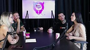 WOW! Brazilian Blonde Teen Swinger Starts in LINGERIE Group Collab!