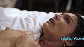 Shy redhead teen babysitter licks milf pussy