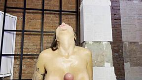 monika fox dildos pussy then sucks coach for facial