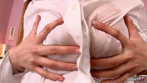 japanese masseuse delivers oiled titjob and deepthroat in pov parlor