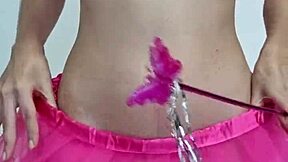 curvy girlfriend strips teases shakes ass in sexy costume homemade slut spanking fun