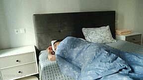 Kristina milf bares legs feet shower to bedroom morning tease