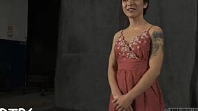 Sweet nipples endure brutal pussy pounding pain!