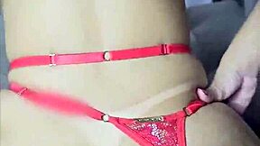 girlfriend rides reverse cowgirl on my cock with amazing creampie in her hairy pussy