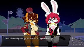 comical furry interracial 3some femdom rides creampie big asses tits in heat honeymoon game