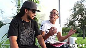 tranny babe's ass gaped wide by monster cock tunneling!