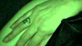 Milf's leggings cling tight over nylon curves in teasing trim