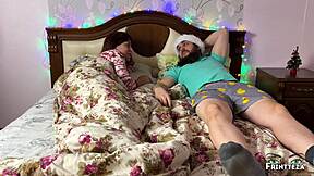 I hid in the closet at Christmas to share my stepmom's bed... she was so hot