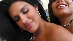 Luccia and nikki loren slobber on talon's monster cock before cumshots