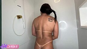 Big cock tears Brazilian milf Lenev88 pussy doggy style