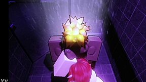 Redhead Shower Surrender to Monster Black Cock Interracial Bathing Domination
