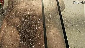 Solo monster cock shower cumshot