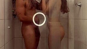 Oiled Submissive Latina Milf Takes Romantic Bath Pounding Hard