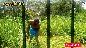 my neighbor girl came over while i gardened... fucked her wet pussy doggystyle with my big cock