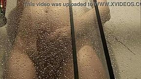 Solo monster cock shower cumshot