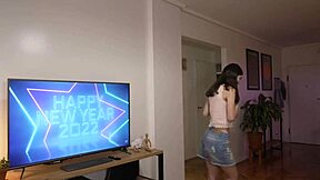 damn we young 18+ couple just couldnt hold back fucking hard at that new years party