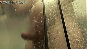 Solo monster cock shower cumshot