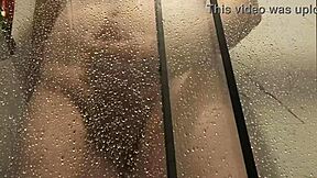 Solo monster cock shower cumshot
