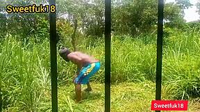 my neighbor girl came over while i gardened... fucked her wet pussy doggystyle with my big cock