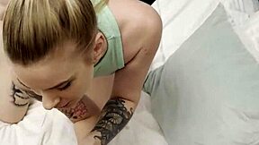 My Hot Blonde Roommate Greedily Sucks Cock Deep