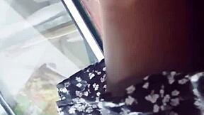 Spying Upskirt Skirt Lift in Store Reveals Hot Panties!