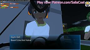 Mean Mistress Dominatrix Walks Her Slave Boy on Leash