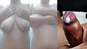 caught wife masturbating bedroom toy then cum