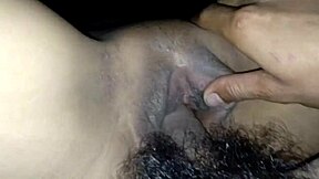 shaved friend's pussy stretched by huge long cock till juicy creampie orgasm