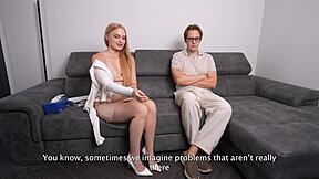 my therapy with this naughty psychologist turned into creampie sex explosion