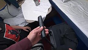 Young Redhead Teen's Wild Anal Fuck with Stranger on Train