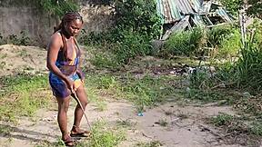 wanna watch me creampie my pretty neighbor outside?