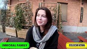 winter foursome rails felicia vina's big tits ass in budapest snow