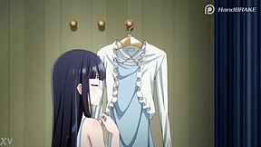 Shiba Miyuki slowly peels off clothes revealing nude nipples and ass