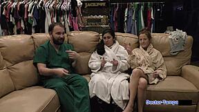 dr tampa interrogates jasmine rose pussy in remote center with toys