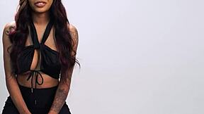 wanna see huge tits ebony milf september reign's naked passionate masturbation?