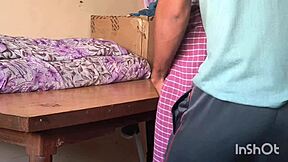 husband pounds wife pussy in kitchen right after their steamy shower