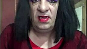 Think this shy bisexual crossdresser can fill himself completely?