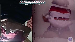 hey this curvy big ass latina model video calls her older lover during his private moment