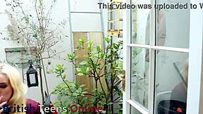 British Blonde Student Smokes While Teasing Jerk Off Instructions