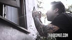 Petite blonde teen 18+ begs her pervy neighbor for hardcore pounding!