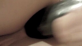 i shove different dildos up my oiled milf ass and finger plump pussy too