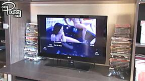 College girl fingers shaved pussy to orgasm