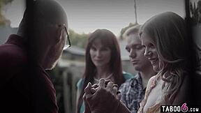 Stepmom Syren de Mer Joins Stepson and GF Nikki Sweet for Family Fuck Film!