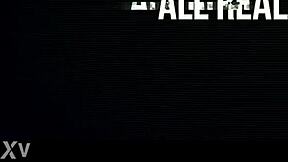 Curly-haired black midget girlfriend bends over big ass for interracial doggystyle creampie pounding