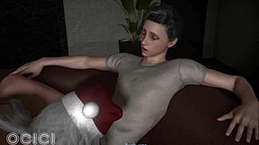 Holy shit, big tits milf gives Xmas 3D blowjob in lingerie! Ocici's hentai masterpiece