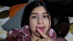 colombian college girl sends masturbating video shaking big natural tits