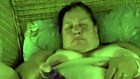 Fat BBW Flashes Hairy Pussy Vibrator Play Campsite Outdoor