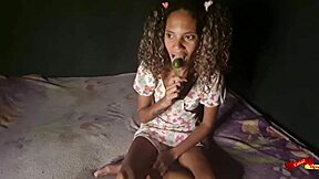oh god, my sweet stepdaughter's lollipop sucking tempts her innocent lips so bad