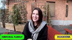 winter foursome rails felicia vina's big tits ass in budapest snow