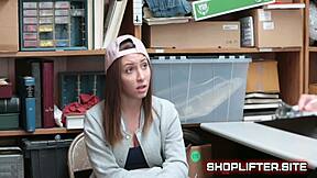 What happens when young shoplifter teen gets caught and blackmailed?